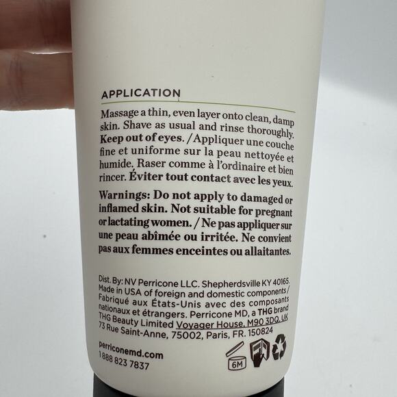 Perricone MD Ultra-Smooth Clean Shave Cream Hypoallergenic Sensitive 6 oz - Picture 4 of 5